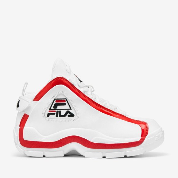 Fila Grant Hill 2 OG Mid Mens Basketball Shoes White Red 1BM00637-114 NEW Size 9 - Picture 2 of 9